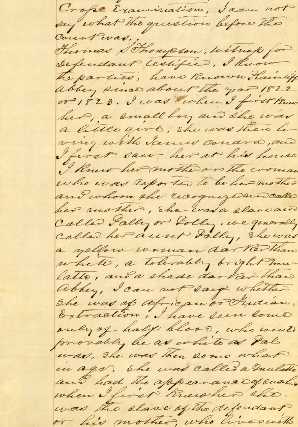 Page 25 of the Guy v. Daniel case from the archives of the UA Little Rock William H. Bowen School of Law Library.